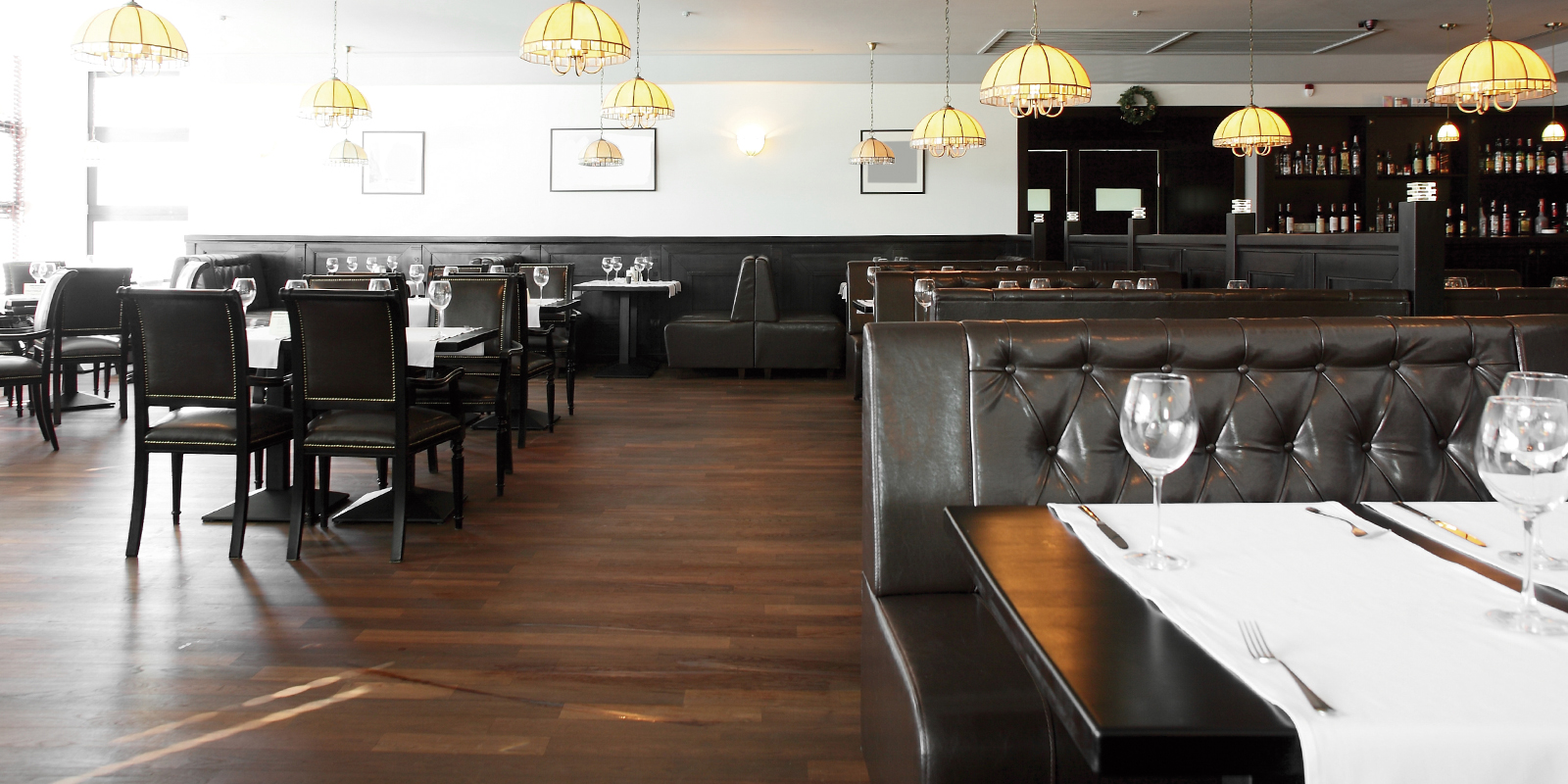 Vinyl padló kávézóban