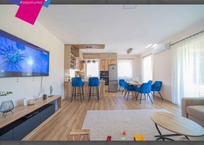 Krono laminált padló és Kaindl SPC padló Sitkén, JOLA Sárvár munkája